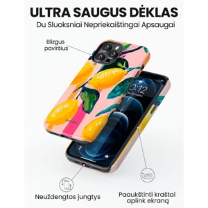 Hopcover iPhone telefono deklas Samsung dekliukas