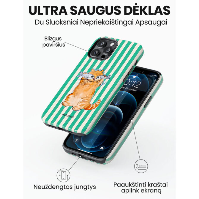 Hopcover iPhone telefono deklas Samsung dekliukas