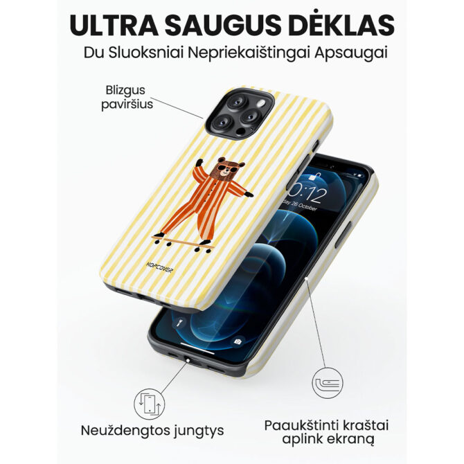 Hopcover iPhone telefono deklas Samsung dekliukas