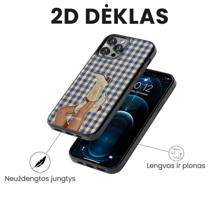 Hopcover iPhone telefono deklas Samsung dekliukas