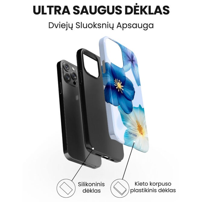 Hopcover iPhone telefono deklas Samsung dekliukas