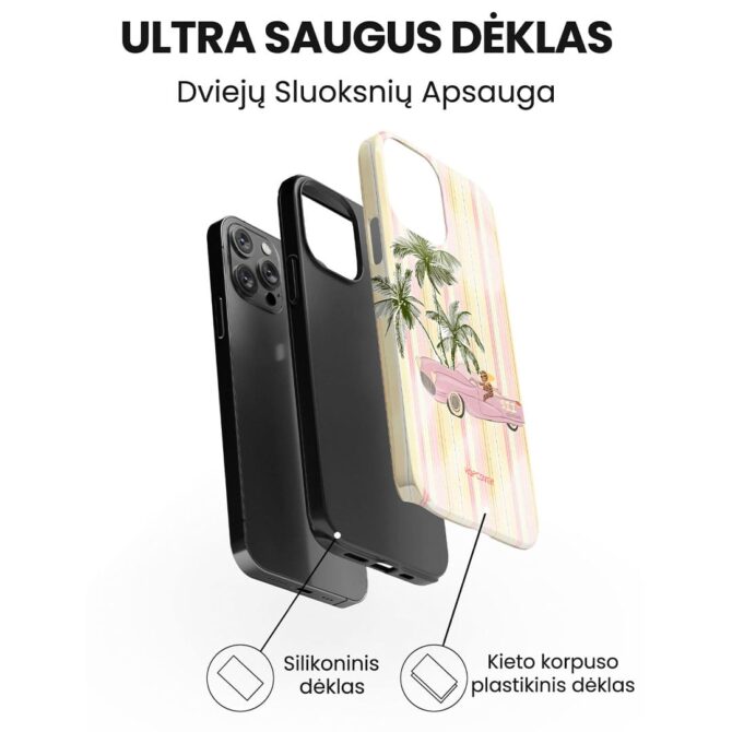 Hopcover iPhone telefono deklas Samsung dekliukas