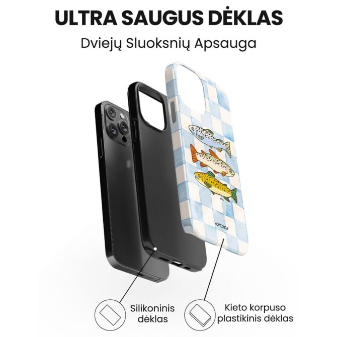 Hopcover iPhone telefono deklas Samsung dekliukas