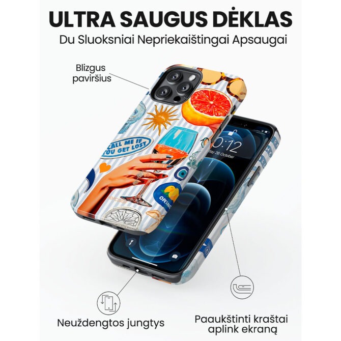 Hopcover iPhone telefono deklas Samsung dekliukas