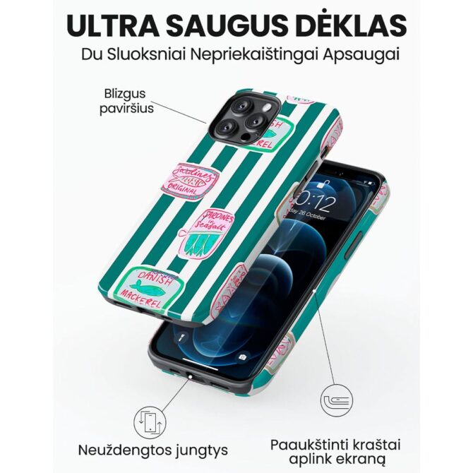 Hopcover iPhone telefono deklas Samsung dekliukas