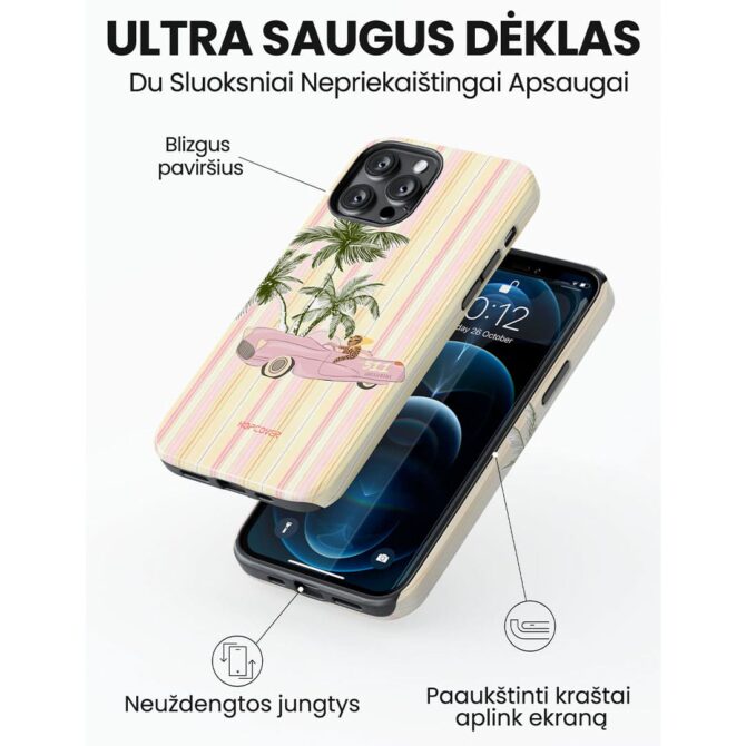 Hopcover iPhone telefono deklas Samsung dekliukas