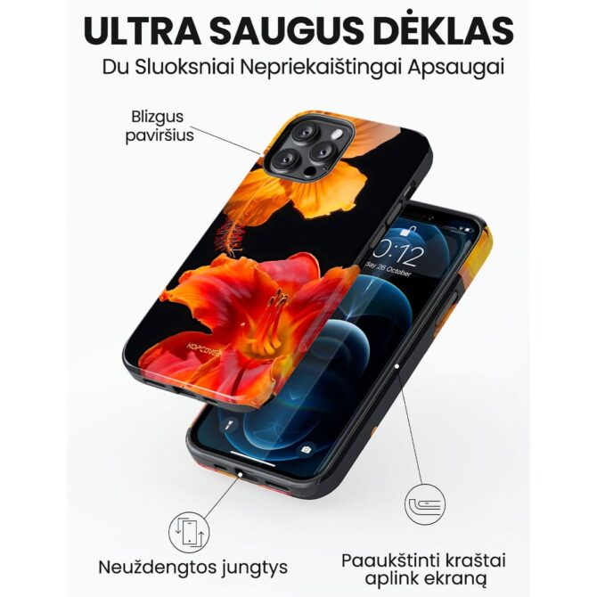 Hopcover iPhone telefono deklas Samsung dekliukas